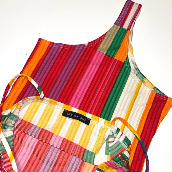 Multi-coloured striped bodysuit - Picture 2 of 9